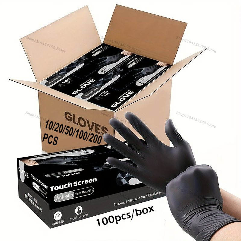 Commercial Kitchen Gloves - Disposable Nitrile Waterproof Gloves Dish Washing