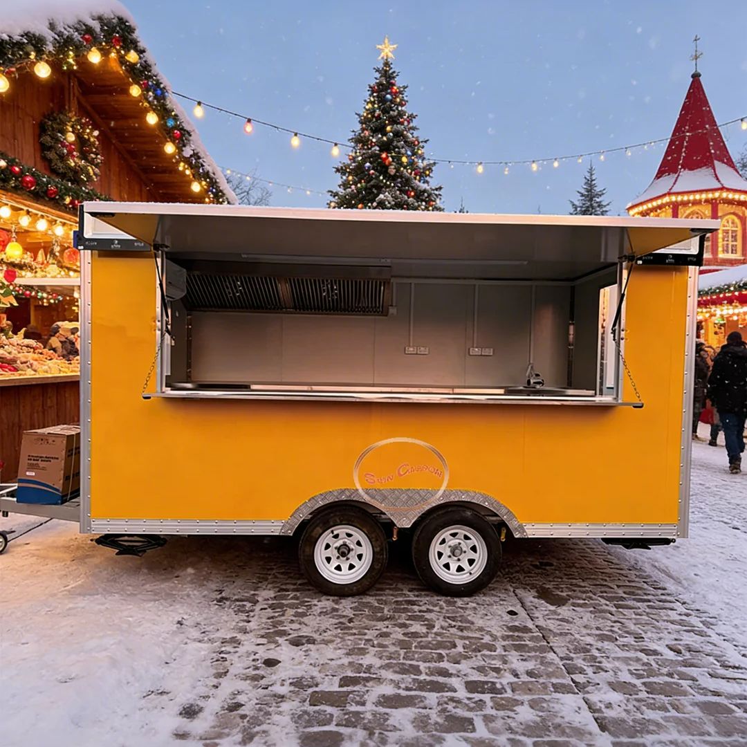 Towable Food Cart with Shelf a - огляд і ціна Commercial Kitchen Ventilation System