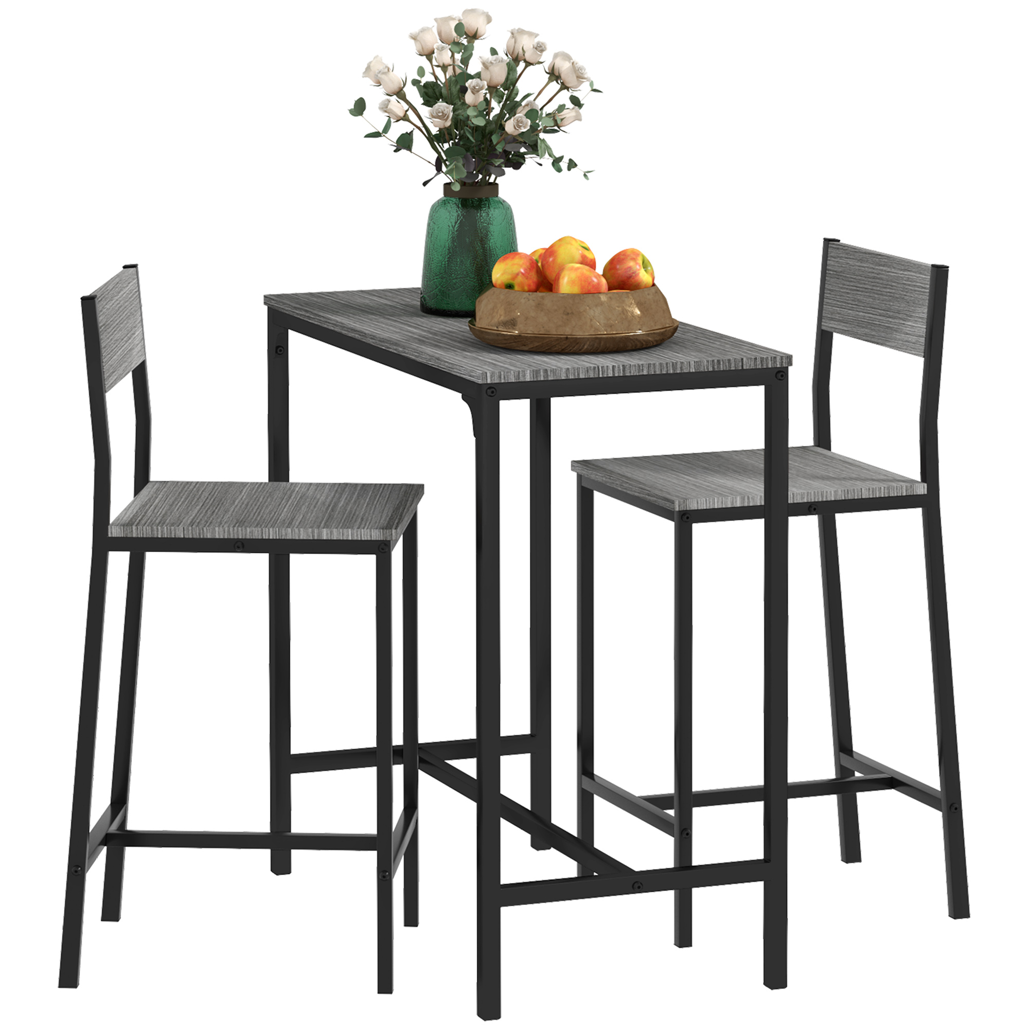 3 Piece Bar Table and Chairs,  - огляд і ціна Commercial Kitchen Small Space