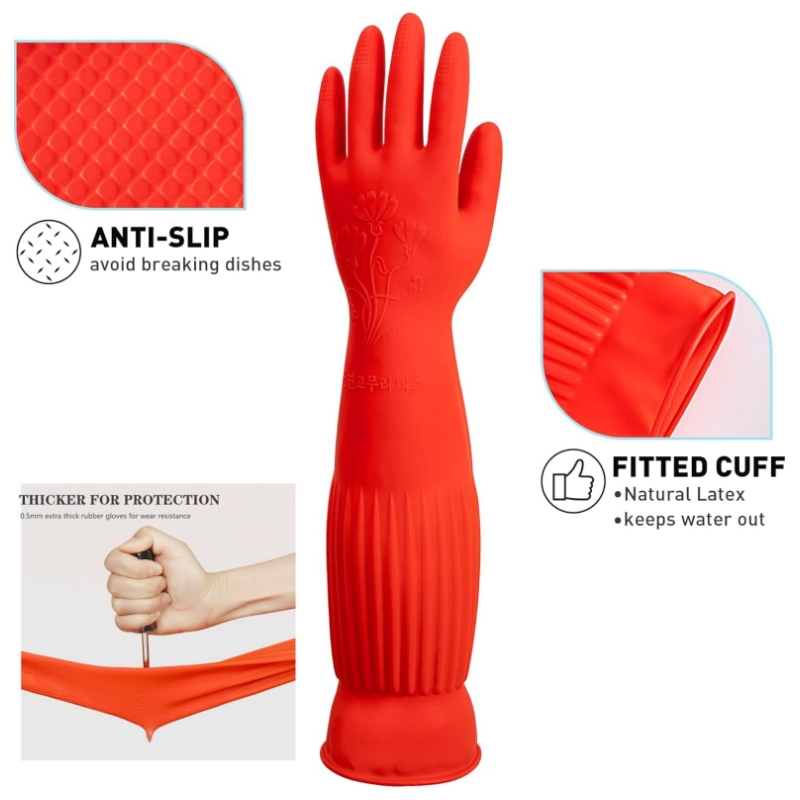 45CM Extra-Long Rubber Cleanin - огляд і ціна Commercial Kitchen Gloves