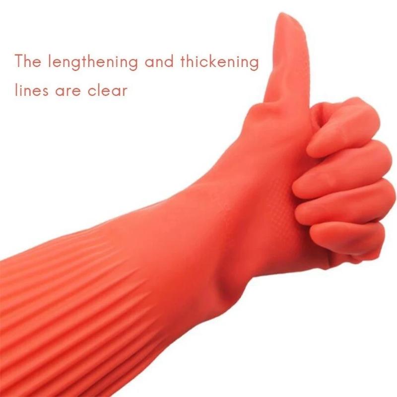 Extra Long Rubber Cleaning Glo - огляд і ціна Commercial Kitchen Gloves