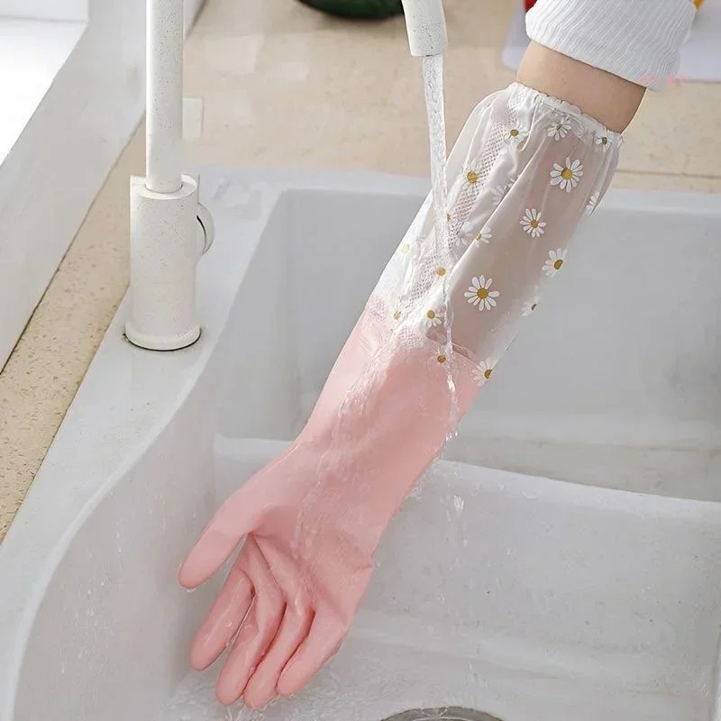Household Long Sleeve Rubber G - огляд і ціна Commercial Kitchen Gloves